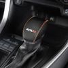 Shift Knob Cover for RAV4 and RAV4 PHV PU Leather Shifter Interior Stain and Scratch Protection with Orange (50 Series) (XA50 Series). Protector,