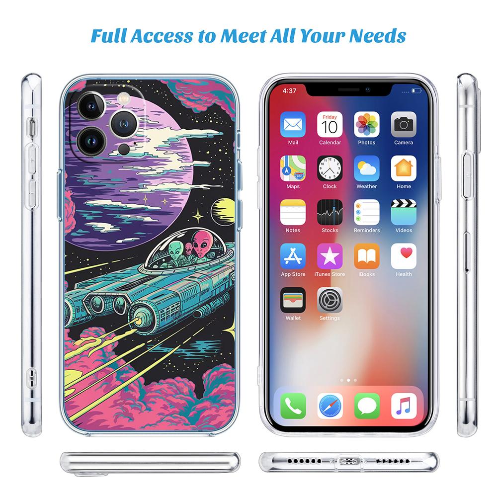 MY25 Space Astronaut Alien UFO Case for LG K22 K30 K40 K40S K41 K42 K50 K50S K51 K51S K52 K61 K62 K71 K92 Q60 Q61 V40 V50 V60