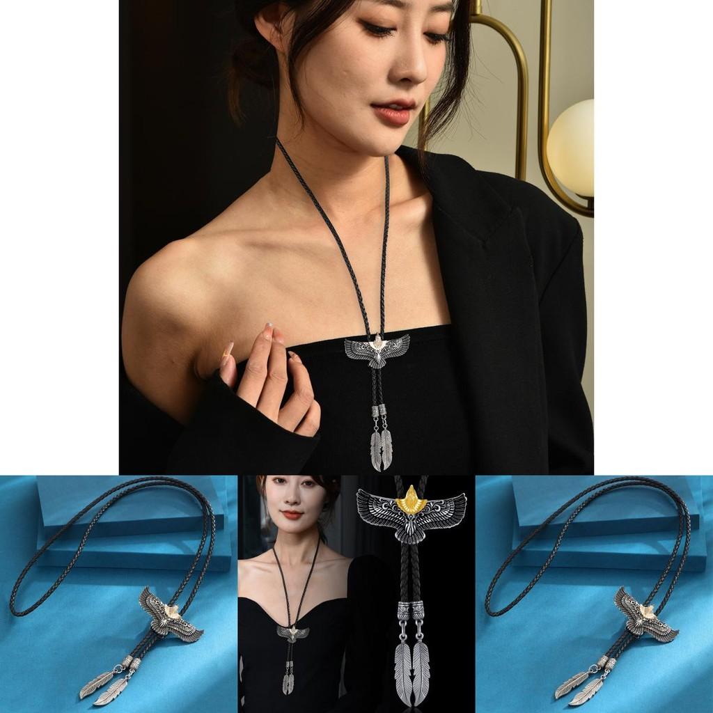 Inspired Nature Distinctive Bolo Tie With Gold Eagle Pendant Versatile Accessory For Everyone