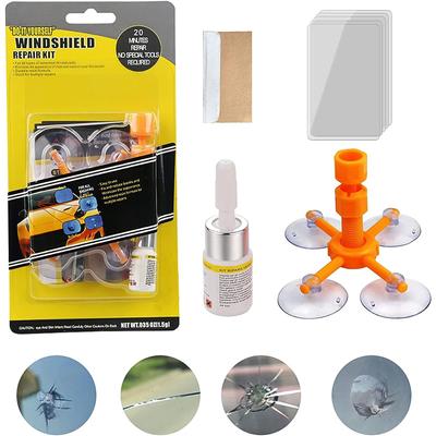 Auto-Windschutzscheiben-Reparaturset, Windschutzscheiben-Reparaturset-Werkzeug, Glasreparaturflüssigkeit, Auto-Reparaturset für Windschutzscheiben, Risse