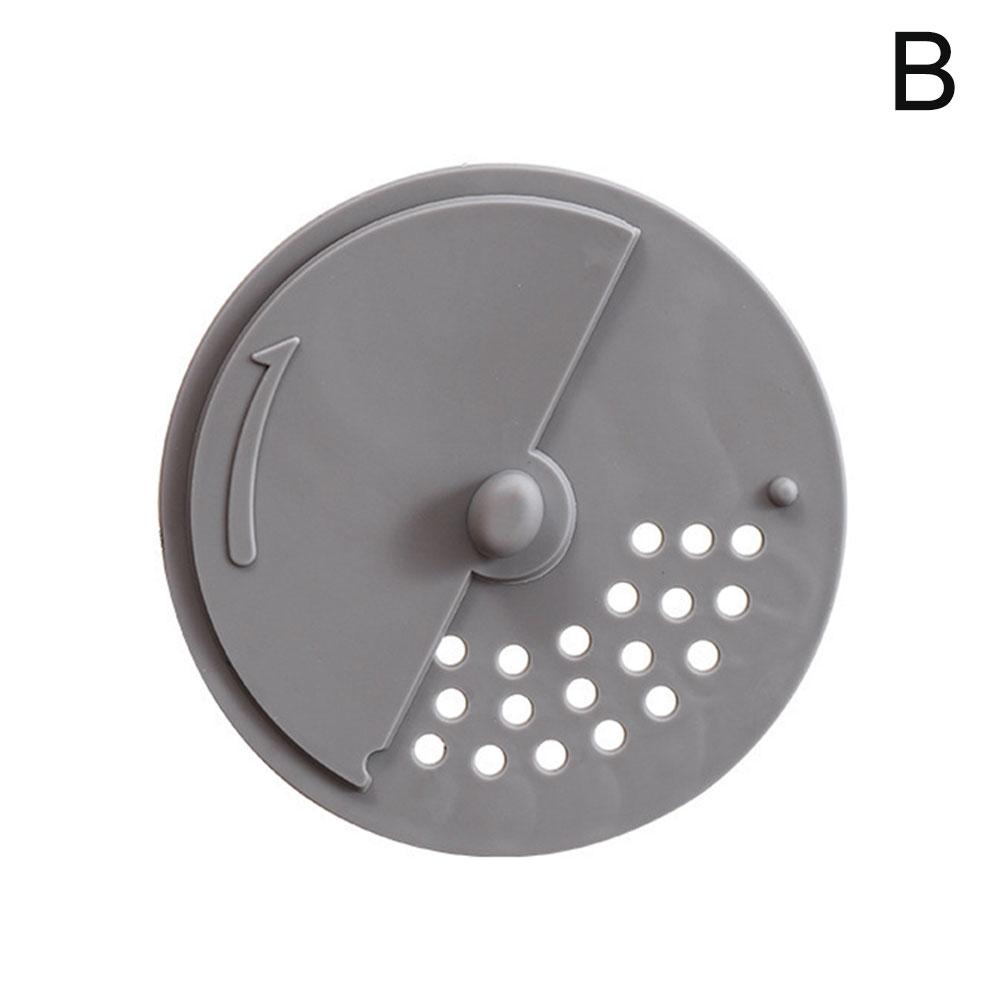 

Фильтр для волос для раковины, сетка против засоров, пробка для ванны и душа, силиконовый слив, дезодорант, кухня I9O1 Gray-1pcs
