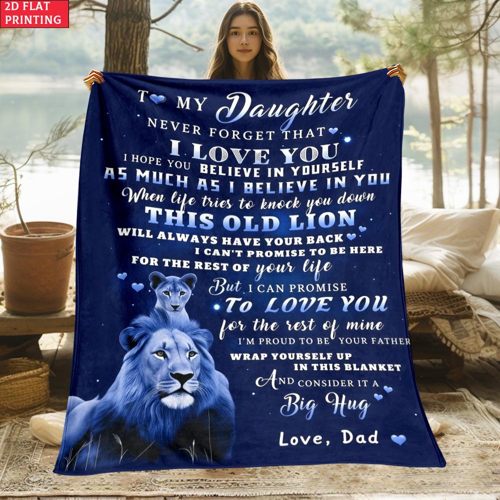 Gift for Daughter Print Thin Flannel Blanket for Bedroom,Living Rooms,Sofas Blankets,Lunch Breaks,blankets Fluffy Blanket