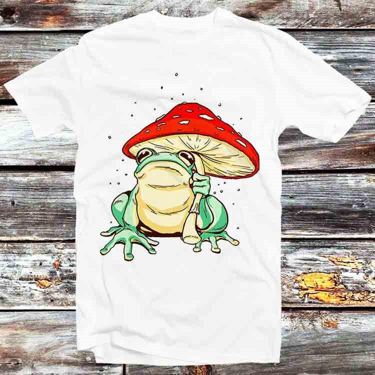 Frog Toad With A Magic Mushroom Umbrella T Shirt B776