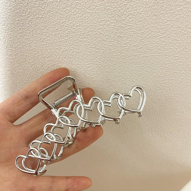 Large Metal Star Hair Claw Clip Irregular Hairpins Punk Style Silver Hair Claw&