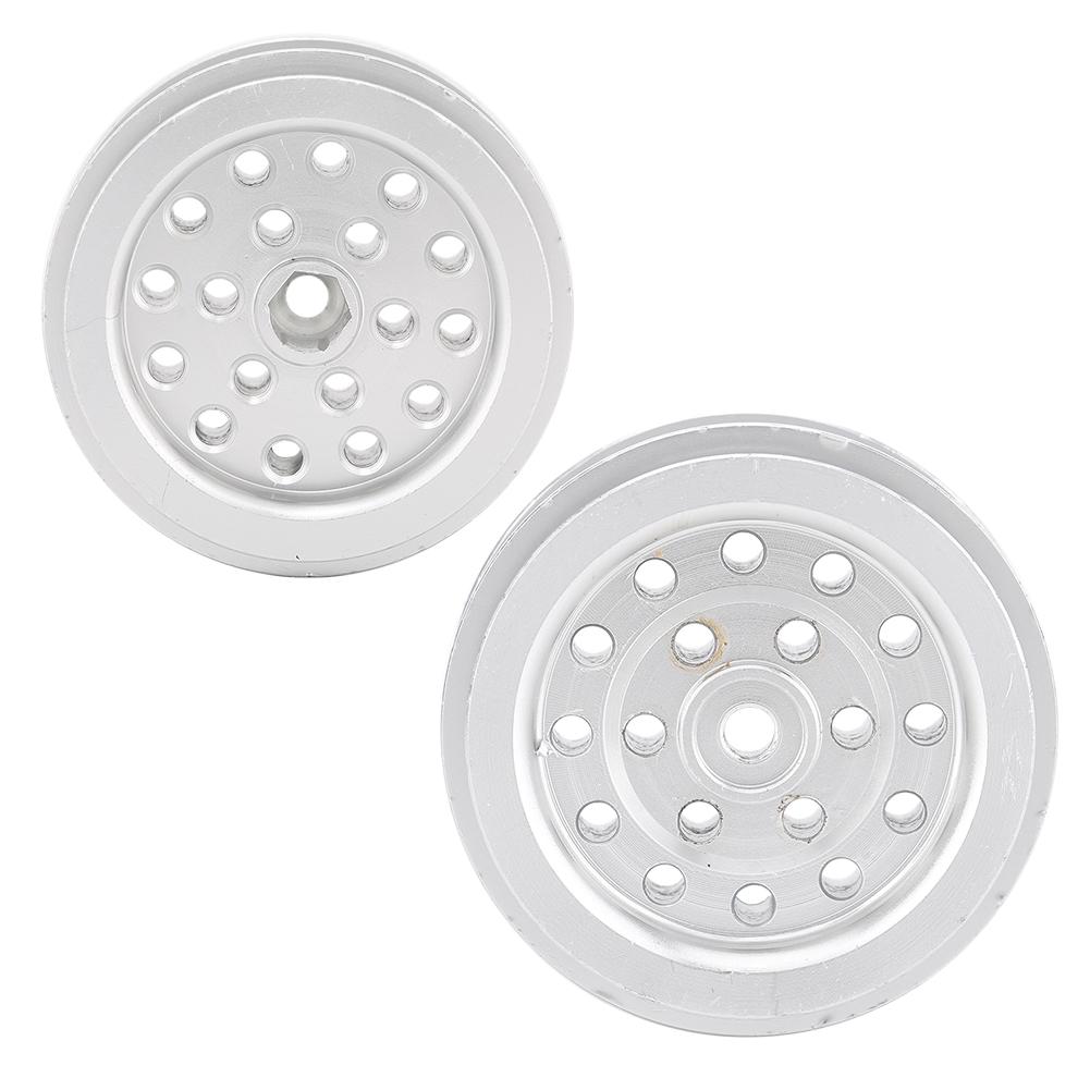 Metal Remote Control Toy Car Wheel Hub Accessory Parts Fit for 1 16 RC CarSilver 1pcs