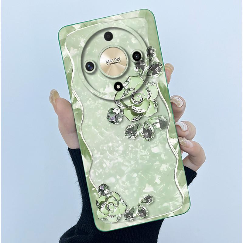 For Honor Magic5 Lite 5G Case Simplicity flower Silicone Soft Back Cases For Magic6 Lite 5G Cover Magic 5Lite 6Lite Bumper Shell