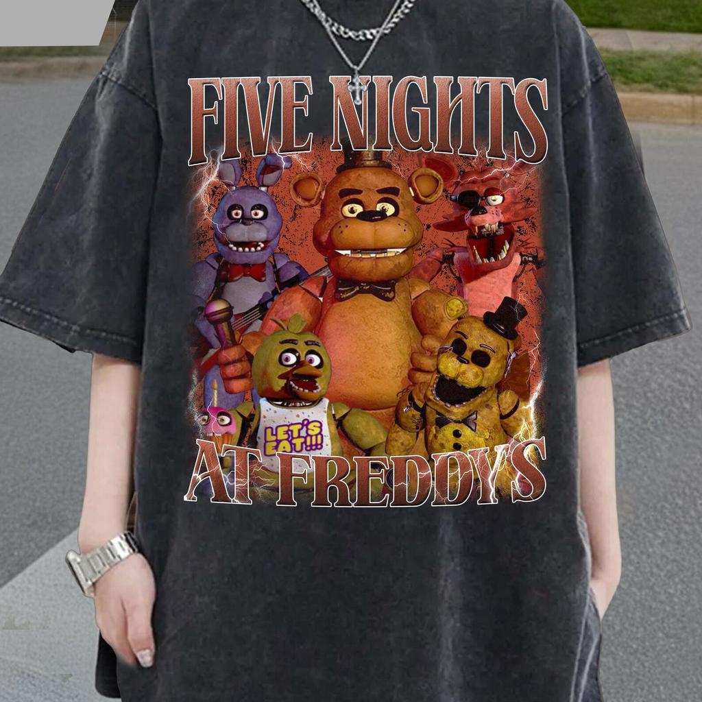 Limited Five Nights At Horror Game Vintage T-Shirt, Horror Game T-Shirt, Gift For Woman and Man Unisex T-Shirt, Fox Horror Game Graphic Tee