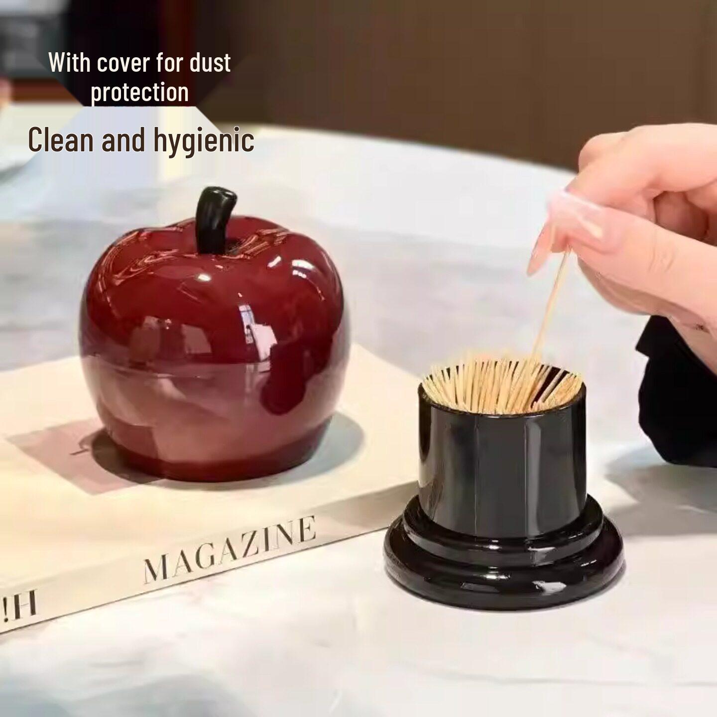 High-Value Creative Apple Pear Toothpick & Swab Holder