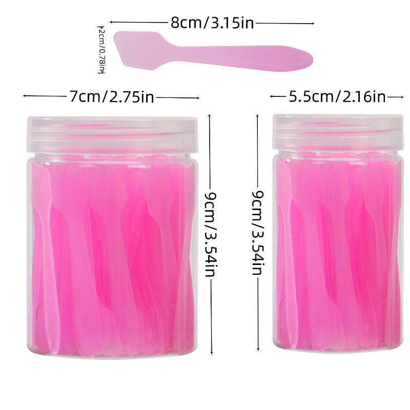 50/100 Pieces Cosmetic Spatulas Scoop Face Cream Mask Mud Mixing Plastic Spoon Beauty Diy Tools Eyes Facial Makeup Applicator