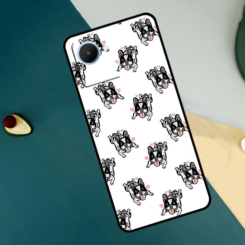 Funny french bulldog For Realme C63 C61 C71 C55 C67 C51 C75 C65 C53 10 11 12 13 14 Pro Plus GT6 GT7 15 Pro Case