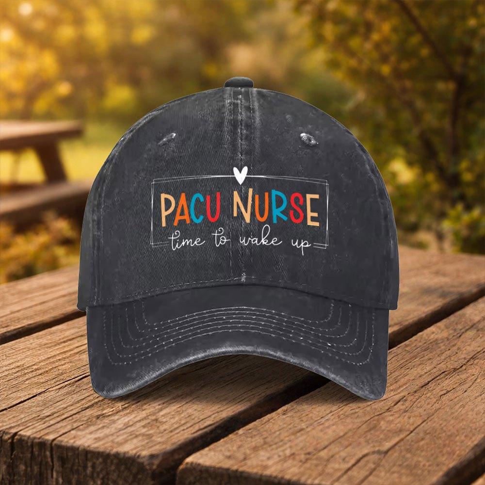 PACU Nurse Themed Printed Baseball Cap Unisex Fashion Duckbill Cap Suitable for Outdoor Sports Fitness Travel and Outings
