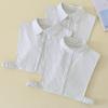 Women Cotton Printed Detachable Lapel Fake Collar Shirt White Ruffles False Collar Woman Removable False Blouse Nep Kraagie