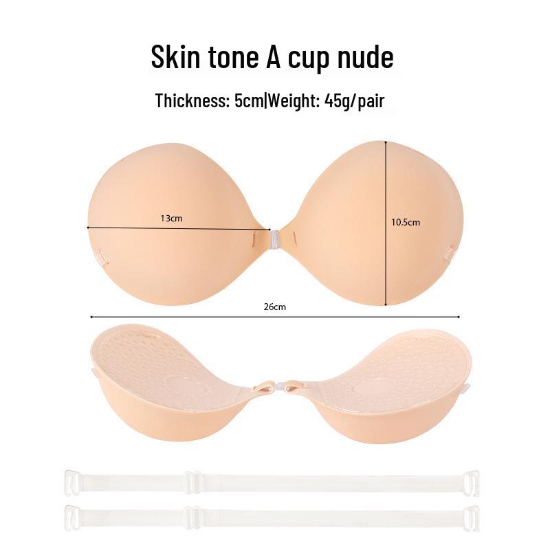 

5СМ Нескользящие силиконовые наклейки на грудь - Толстые, Невидимые, Поддерживающие, Предотвращающие расширение наружу и Легкие в носке Size C