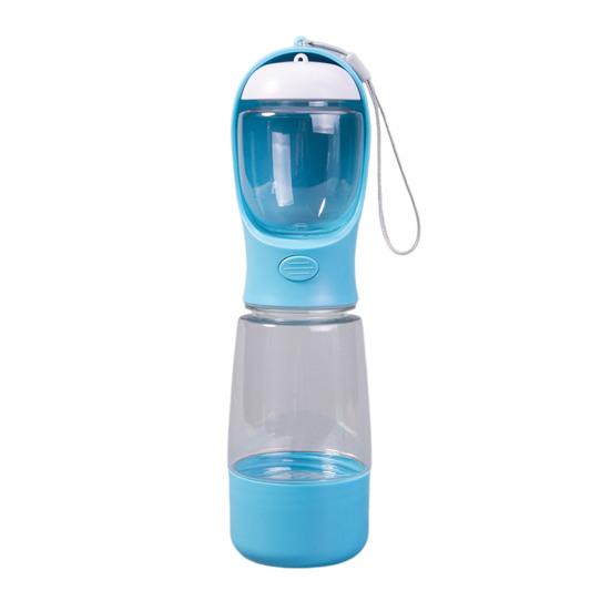Dog Water Bottle with Food Container And Poop Bag Dispenser 3-in-1 Leak-Proof Portable Pet Water Dispenser for Walking Hiking Travel