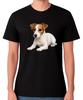 T-shirt Unisex Grafica Cucciolo Jack Russell Terrier Maglietta Carina per Amanti dei Cani