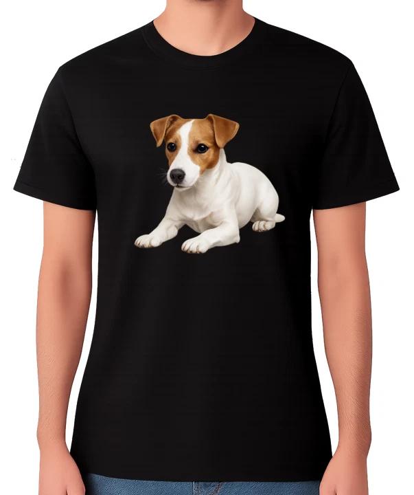 Jack Russell Terrier Puppy Graphic Unisex T-Shirt Cute Dog Lover Tee XXXXL