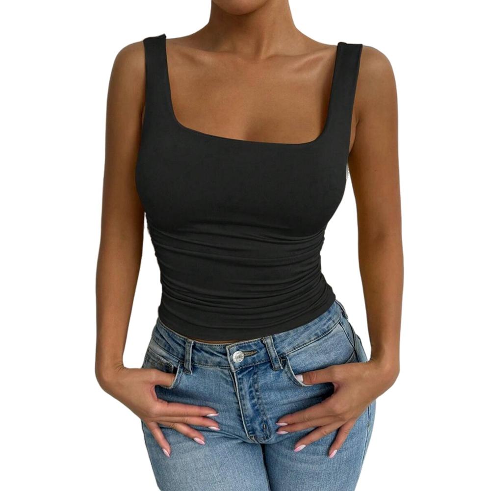 Women's Sleeveless Square Neck Vest Camisole Top