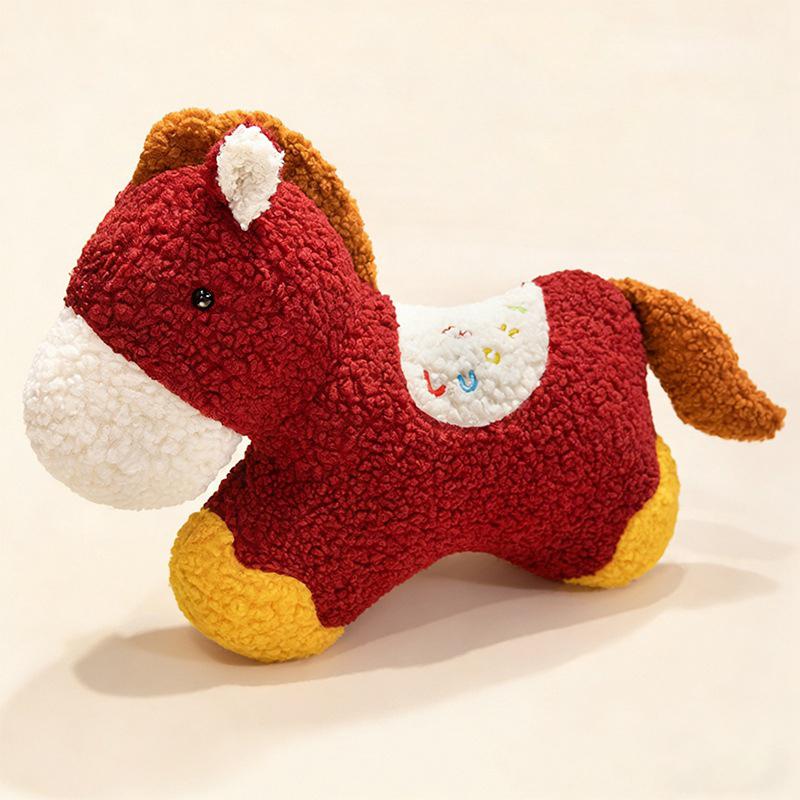 Red Horse Year Cute Plush Toy Pillow Sofa Living Room Home Decoration Gift