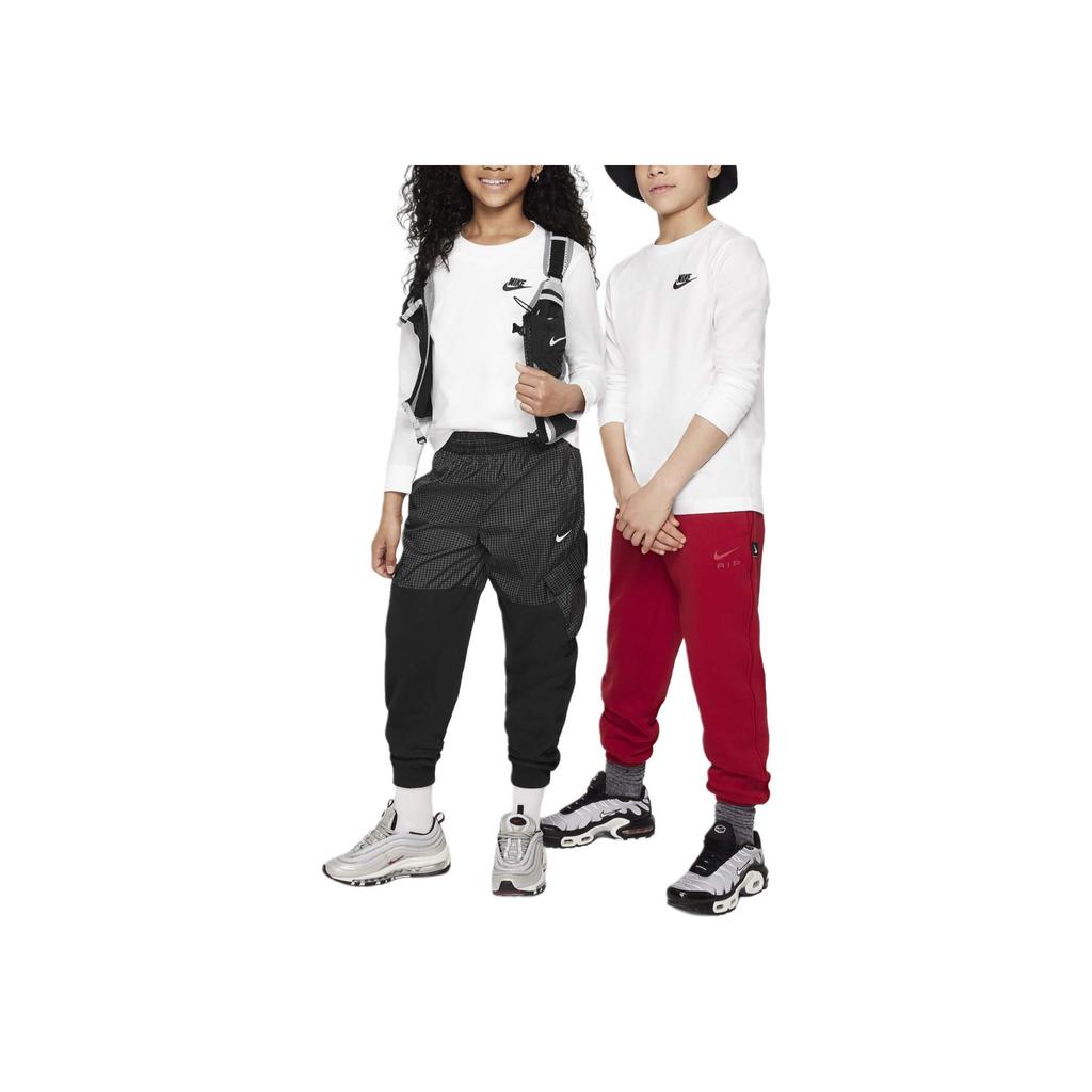 Nike Sportswear Soft And Breathable Long Sleeve T-Shirt Kids Tops White FZ4946-100