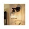 NETTLIFE Crystal Sconce, Modern E27 Socket Wall Light, Can Be Used As a Bedside Lamp