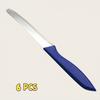 Serrated Steak Knife, Stainless Steel Steak Knife With Pointed Tail Plastic Handle, Multifunctional Kitchen Bread Dessert Knife