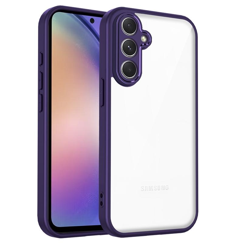 Transparent Silicone Case For Samsung Galaxy M56 M36 M16 M06 M55 M55S M35 M15 M05 PC Back TPU Bumper Shockproof Phone Cover