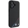 BMW Bmhmp16S23Pupdk Iphone 16 6.1 Czarny/Black Hardcase M Perforated Tricolor Line Magsafe