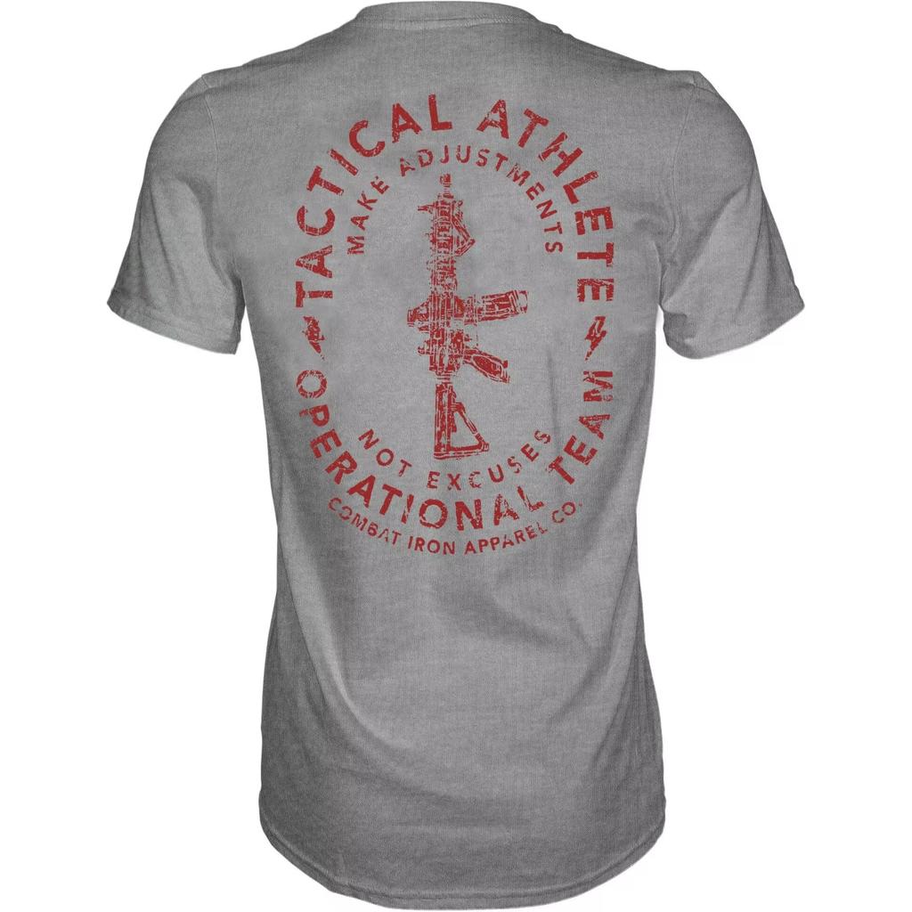 2026 Sommer Taktischer Athlet Operatives Team Herren T-Shirt Kampf Eisen Militär T-Shirt Geeignet für Sportbekleidung Reine Baumwolle