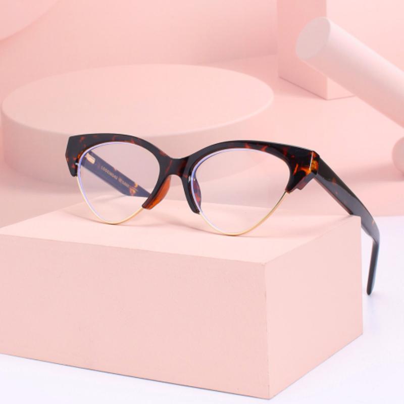 LOOKING4U The Classic Z1017 C4 Havana Acetate Horn-Rimmed Glasses