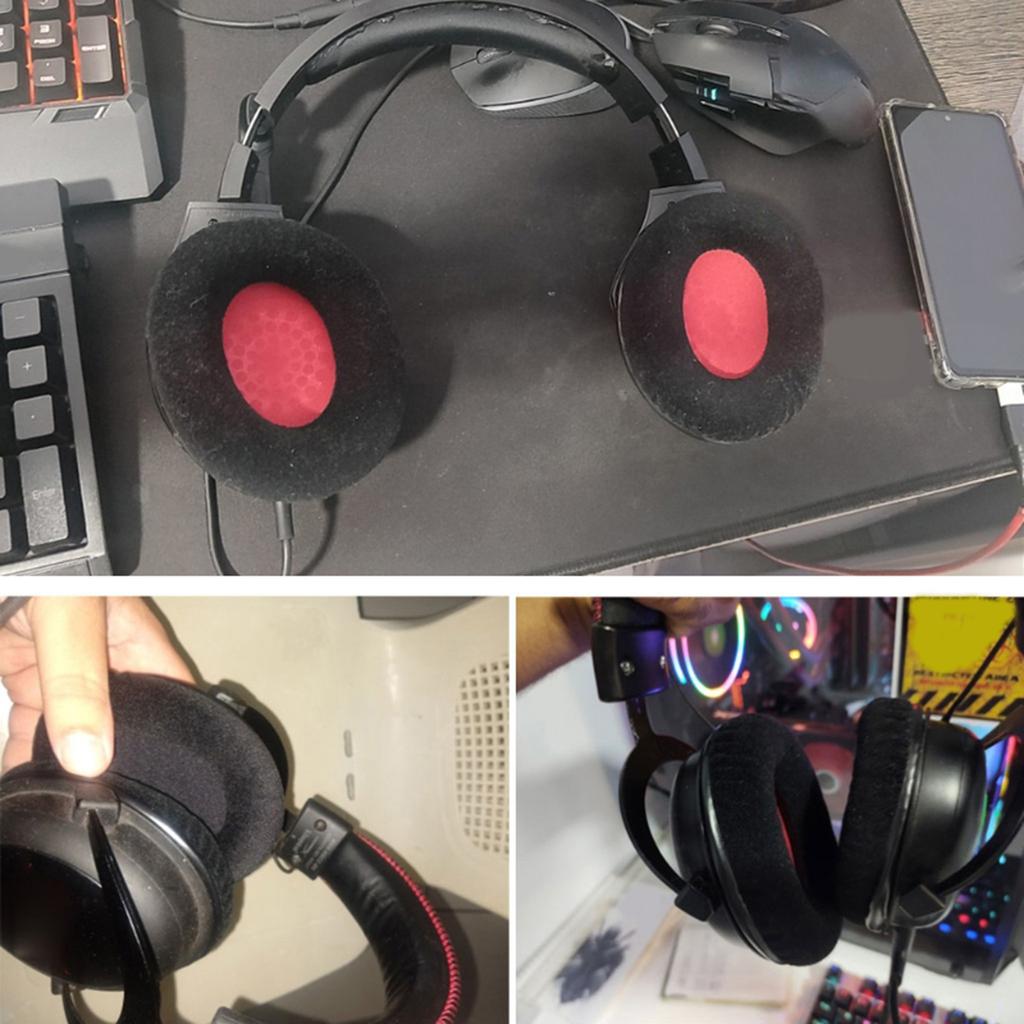 Noise Isolating Sponge Earpads Headphone Covers For Cloud 2 Over Ear Headphone Ergonomic Comfortable Wear