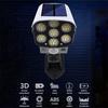 Solar Light Motion Sensor Security Dummy Camera Wireless Outdoor Flood Light IP65 Waterproof 77 LED Lamp 3 Mode for Home Garden