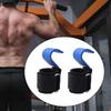 2PCS Pull up Strength Training Device Workout Weightlifting Fitness Hand Grips Lifting Straps Metal Weight Lifting Hooks