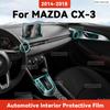 TPU For MAZDA CX-3 2014-2018 Transparent Protective Film Car Interior Central Control Navigation Panel Cover Accessories