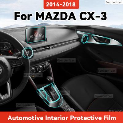 TPU Voor MAZDA CX-3 2014-2018 Transparante Beschermfolie Auto Interieur Centrale Bediening Navigatiepaneel Cover Accessoires