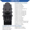 Obaee 6 Way Power Seat Adjustment Switch Driver Side Passenger Side Compatible With Ford, Lincoln, Mercury 2005-2016, W/Knob Cover,Replacement For