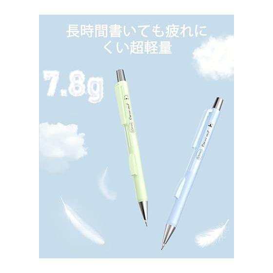 Four Candies Mechanical Pencils, 0.5mm, Set of 4, Side Knock, HB Lead Refills (480 Pcs), Erasers, Eraser Refills Included, Cute for Girls and Boys