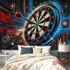 2D Flat, 2D Flat Print 1pc Tapestry Dart Board Wall Hanging, Dynamic Sports Game Art Multi-Size Polyester Background Resistant and Wear-Resistant for 