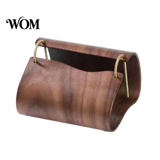 Dining Room Decor Wooden Tissue Holder, Rectangular Decorative Paper Napkin Dispenser, Modern Home Supplies Organizer, for Office Desk Desktop