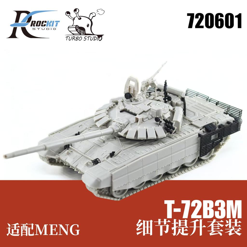 ROKIT Studio Scale Russian Main Battle Tank Upgrade Parts Set Meng Plastic Model Parts RKS720601 1/72 T-72B3M (for Models) (Tank)