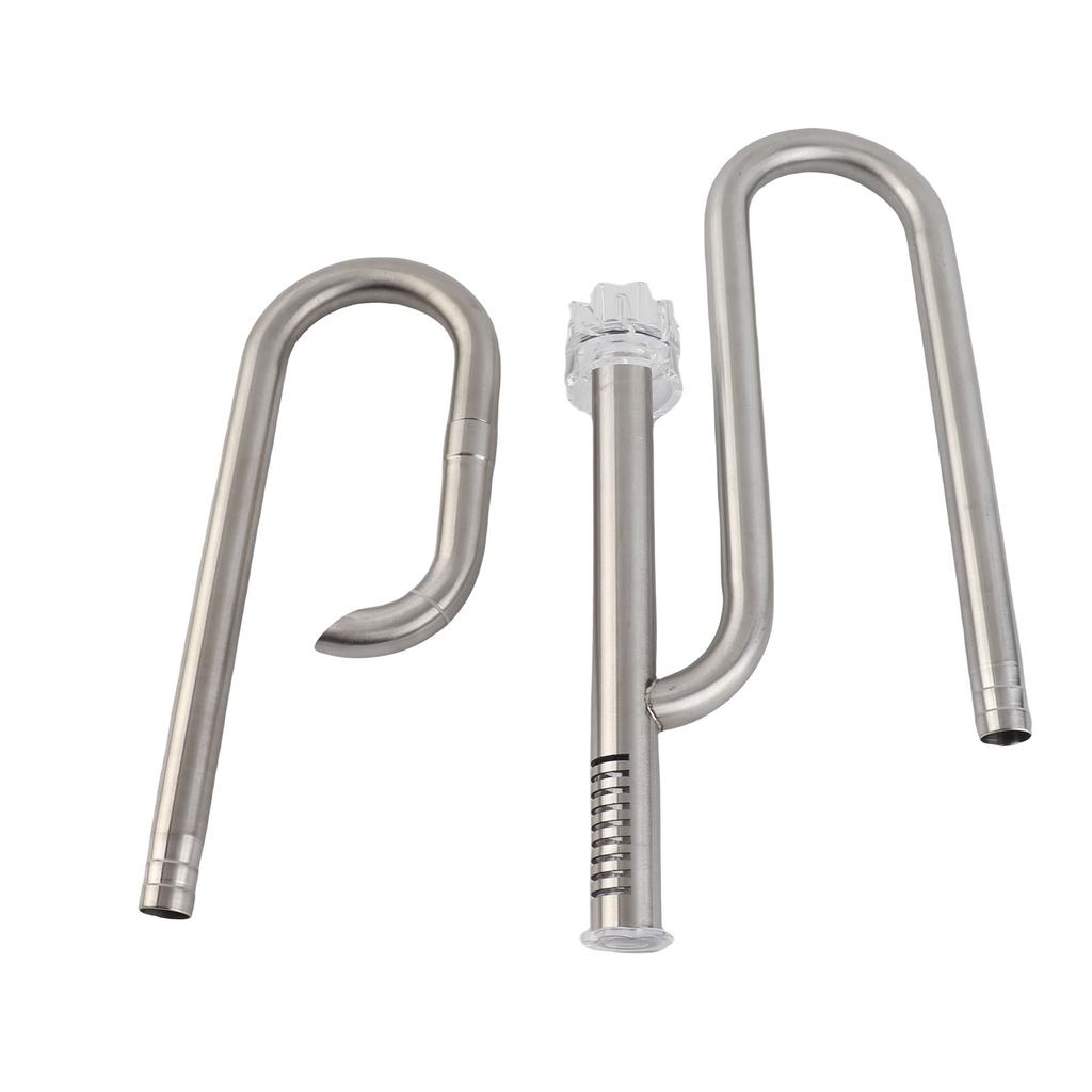 Fish Tank Stainless Steel Pipe Surface Skimmer Aquarium Inflow and Outflow Pipe Set16 Pipe Surface Skimmer