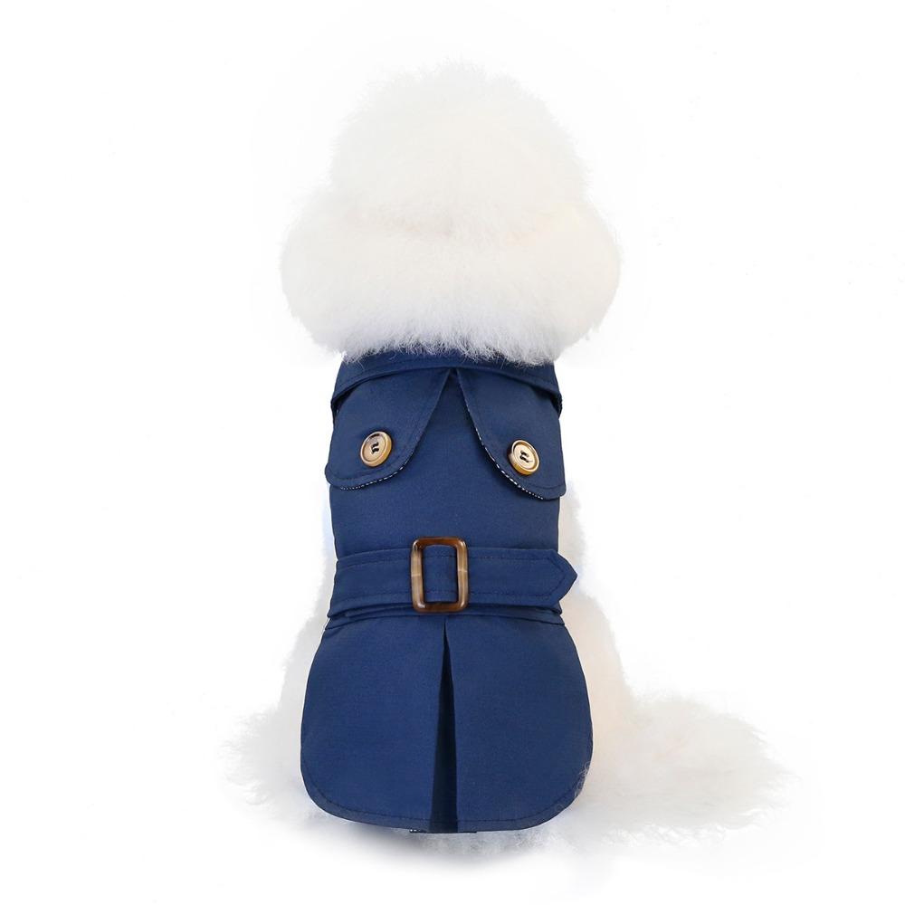 Pet Clothes Dog Clothes Autumn New Three-color Trench Coat Small Dog Pet Clothing Winter Clothes
