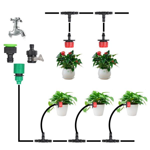 149Pcs DIY Saving Water Automatic Micro Drip Irrigation System Garden Greenhouse Irrigation Spray Self Watering Kits