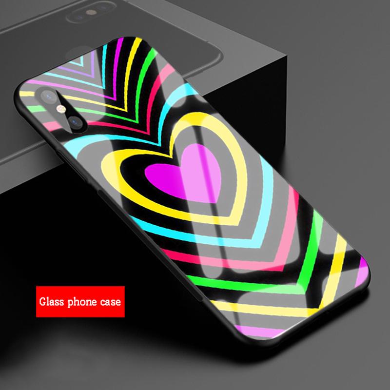 

Чехол для телефона Love overlay из закаленного стекла для iphone 12 11 Pro Max 5 6 7 8 PLUS X XS XR XSMax Shell 12Pro Cover Shell iPhone 5 5S SE