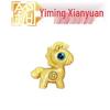 Year of the Horse Rainbow Wood Carving Pendant: Horse Zodiac Keychain & Phone Strap Ornament