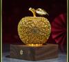 Copper Ornament "Ping An Flower Silk Apple" Real Gold Liu Copper Plated Apple Ornament Home Desktop Decoration New Year's Gift