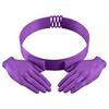 Hands-Free Sun Visor Adjustable Buckle Headband Palm-Shaped Design Sun Hat Photo Prop Headwear Holiday Party