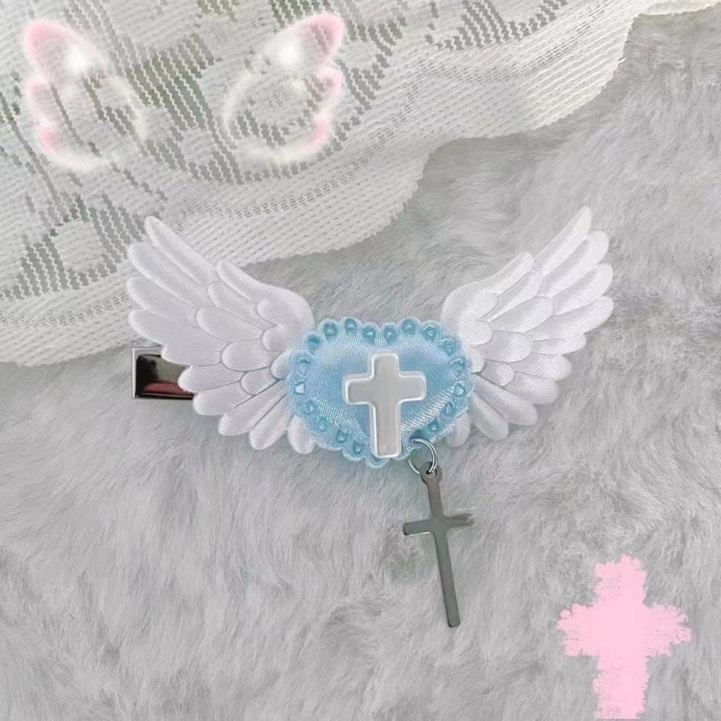 Lovely Hairpin Bowknot/Heart Cross and Wing Hair Clip Fashionable Hair Barrette for Girls and Ladies Colorful Accessory