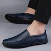 Fashion Men Loafers Luxury Split Leather Men's Low Casual Shoes  New Comfortable Driving Shoes Outdoor Men Flats Size 37-45