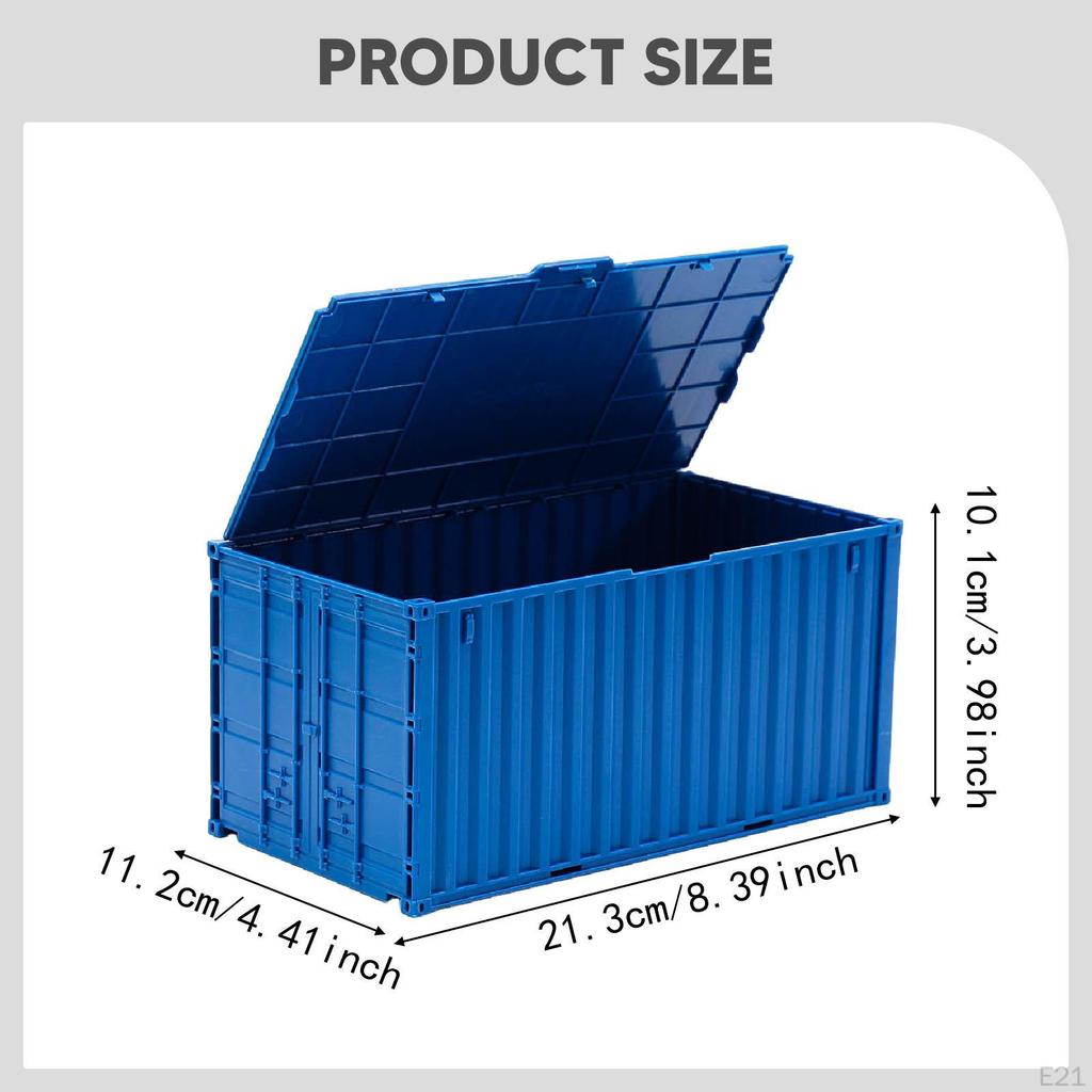 Mini Desktop Storage Box Shaped Like A Container, Large Capacity, Practical And Unique, with
