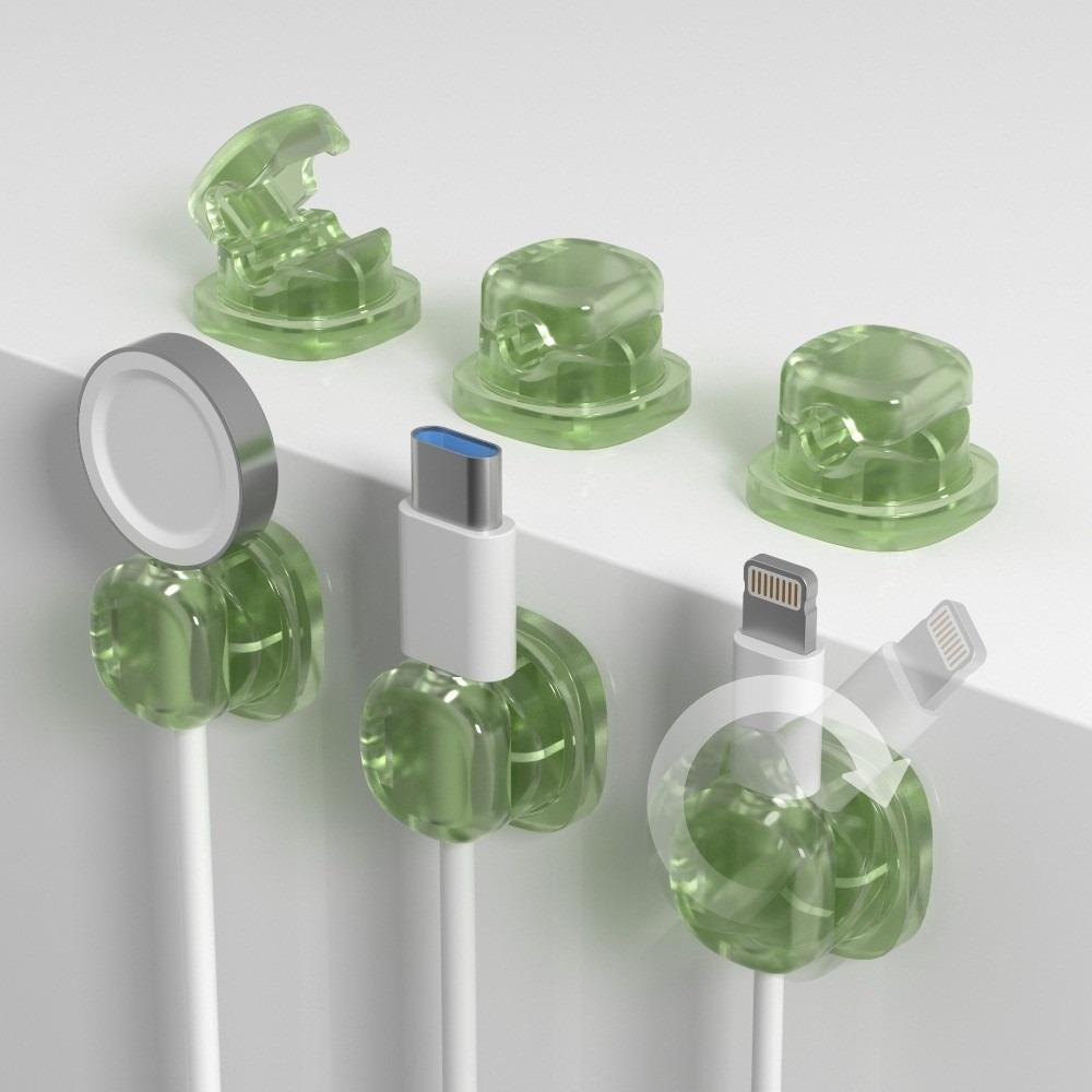 Adhesive Backed Cord Management Holder Self-Adhesive Cable Manager For Home Office